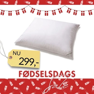 Nordic Heaven Gåsedunspude – Model Comfort (60 x 63 cm)